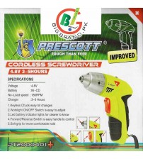 Prescott 45 Pcs Cordless Screwdriver Tool Kit PT2000401  